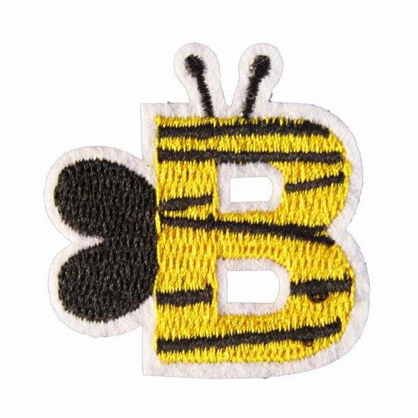 bアイロンワッペン アイロンワッペン アルファベット B 動物 : オナモミズハウス - 通販