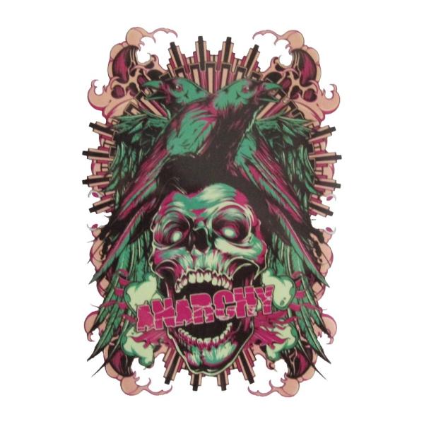 スカル アイロンプリント アイロンプリントシート スカル ドクロ ガイコツ 259 : オナモミ