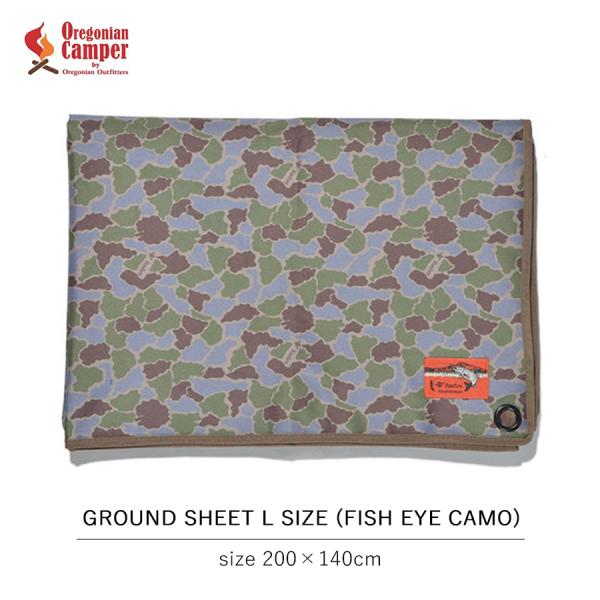 防水グランドシート Lサイズ フィッシュアイカモ オレゴニアンキャンパー WATERPROOF GROUND SHEET L SIZE (FISH EYE CAMO)