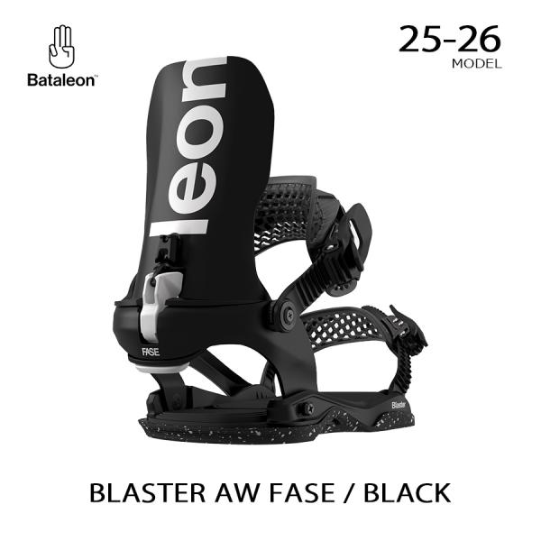 25-26 バタレオン Bataleon バインディング ビンディング Blaster FASE ブラスター フェーズ スノーボード メンズ ブラック M/L