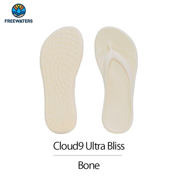 レディース  サンダル フリーウォータース Cloud9 Ultra Bliss Bone free watersトングサンダル 海 プール 夏 衝撃吸収 ふかふか 厚い リカバリー