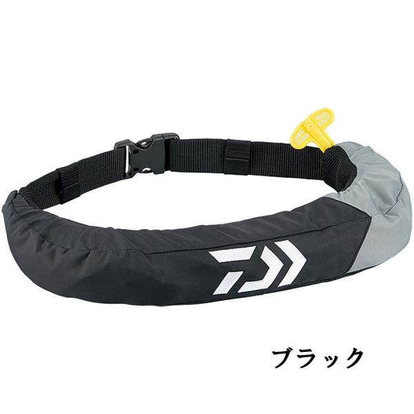 ダイワ DAIWA インフレータブルライフジャケット ウエストタイプ自動 手動膨脹式 ブラック
