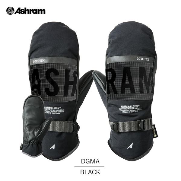 スノーボード グローブ 型落ち ASHRAM アシュラム スキー 手袋 ミトン DGMA ドグマ Black ブラック