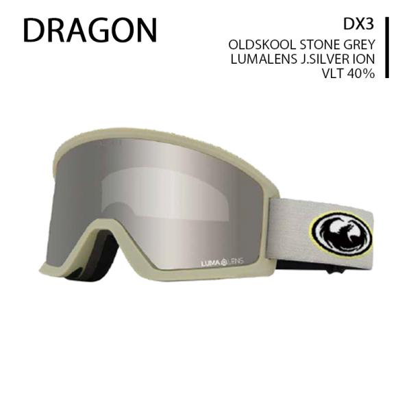 26-27 予約 DRAGON ゴーグル ドラゴン DX3 OLDSKOOL STONE GREY LUMALENS J.SILVER ION