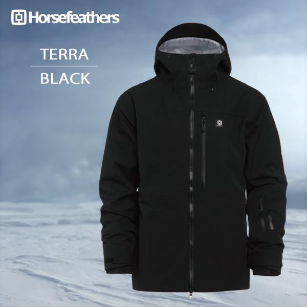 25-26 Horsefeathers TERRA スノーボード ウェア ホースフェザーズ テラ ジャケット スキーウェア BLACK 型落ち
