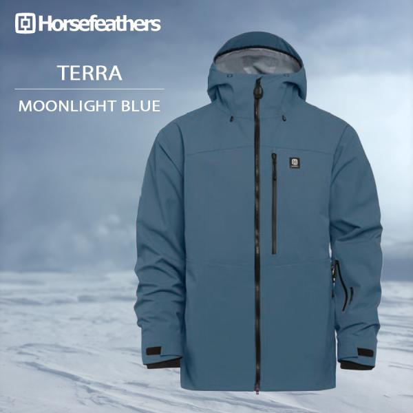 25-26 Horsefeathers スノーボード ウェア ホースフェザーズ ジャケット スキーウェア MOONLIGHT BLUE ブルー 青 ジップ 多機能