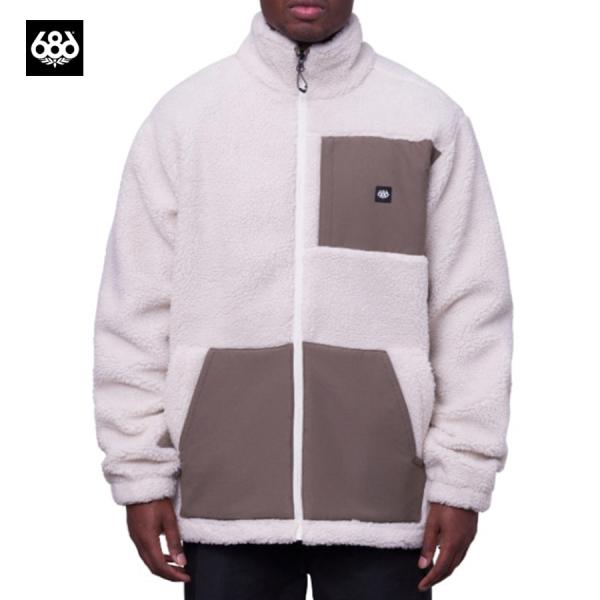 686 MOLEHILL SHERPA ZIP UP BIRCH M2FAFLC136 プルオーバー フリース ボア アウター メンズ