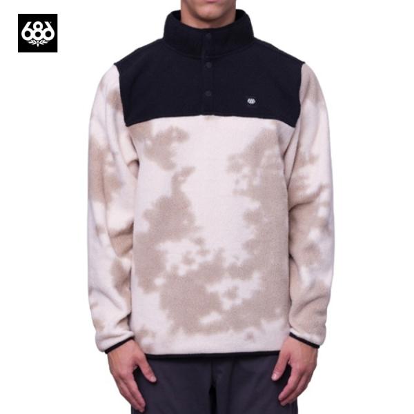 686 TIOGA FLEECE PULLOVER DUNE PRINT M3WNFLC111-DP フリース ハーフ ボア メンズ