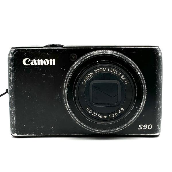 Canon キャノン PowerShot S90 ブラック 稼働 デジカメ コンデジ : rc 