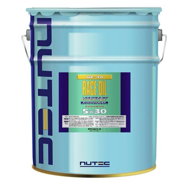 【NUTEC/ニューテック】NC-40 RACE OIL 5W-30 100%化学合成（エステル系） 20Lペール缶 性能アップを体感する高