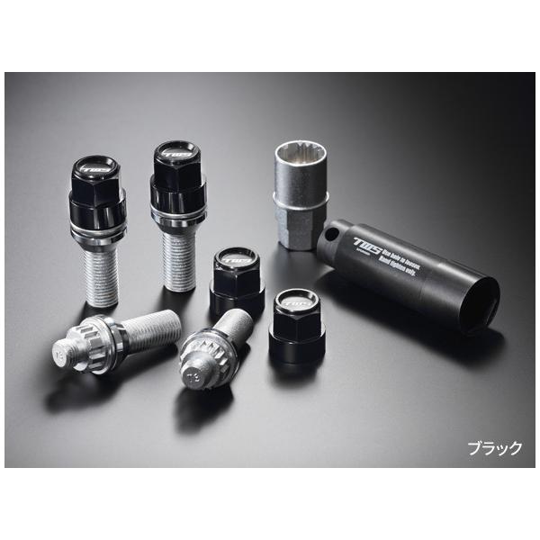 TWS 【TWS】ロゴ入りロックボルトセット ○ブラック (ロックボルトx4