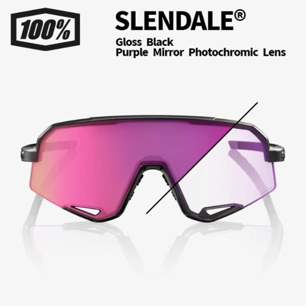 100% ワンハンドレッド SLENDALE Gloss Black - Purple Mirror