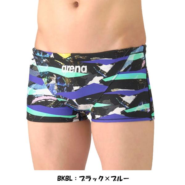【こねこ便対応】arena（アリーナ）競泳練習用水着 タフスーツ トレーニングスパッツ ショートレッグ メンズ AS6SWM33M 定価7,370円（税込）