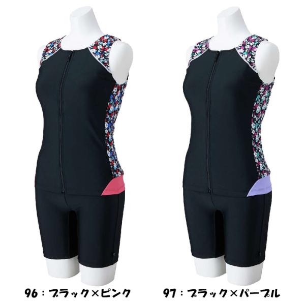 MIZUNO (ミズノ) 2024秋冬 アクアフィットネス用セパレーツ（ボタン付き） 水着 レディース N2JGB842 定価14,850円(税込)