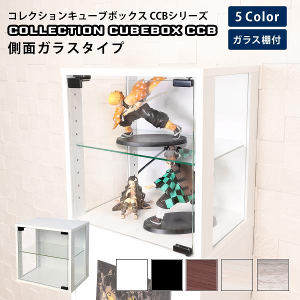 地球家具 爆買 コレクション キューブボックス ガラス扉 側面ガラス
