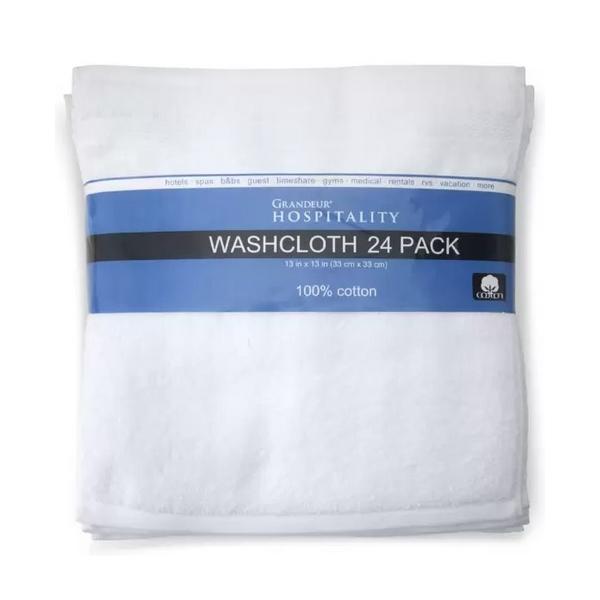 コストコ ウォッシュタオル 24枚入り 海外ホテル使用 おしぼりサイズ 業務用パック カークランド Grandeur Hospitality Ckk30 ハファダイモール 通販 Yahoo ショッピング
