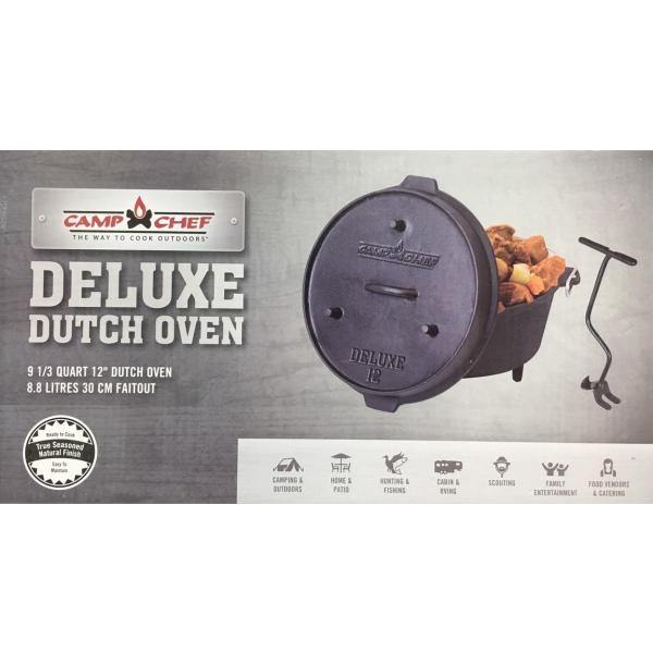 Camp Chef ダッチオーブン シーズニング済 12インチ フタはスキレットとして使用可 キャンプ q アウトドア イグルー コールマン コストコ カークランド Buyee 日本代购平台 产品购物网站大全 Buyee一站式代购 Bot Online