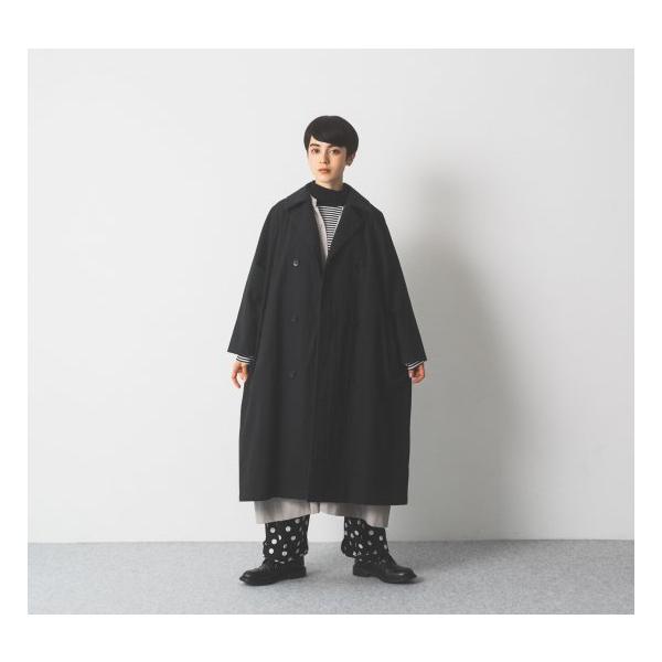 SALE セール】Cion(シオン) | コットンダブルコート (black) コート 