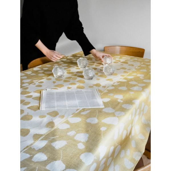 【SALE セール】FINE LITTLE DAY | BOUQUET TABLECLOTH - YELLOW (147x250cm) (48112-52) | テーブルクロス 北欧 リネン ナチュラル