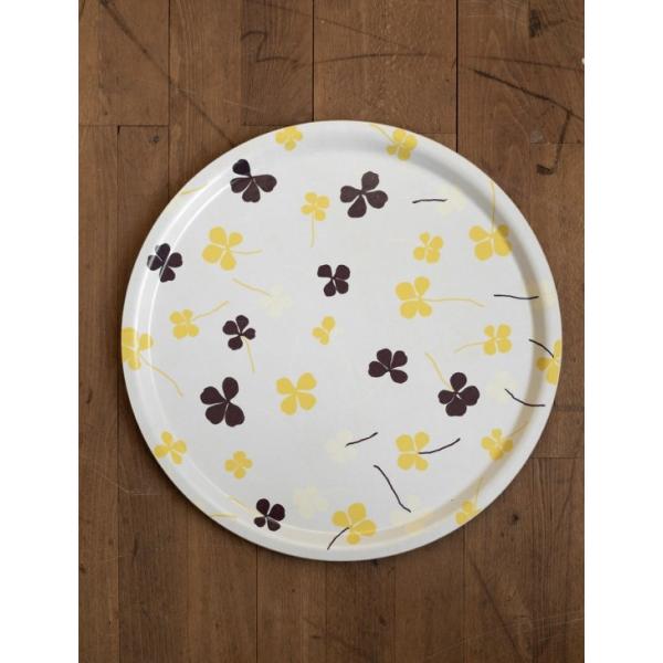 FINE LITTLE DAY | CLOVER TRAY (yellow) (TR-CLOV38-YE) | 丸トレイ大 38cm 北欧 スウェーデン