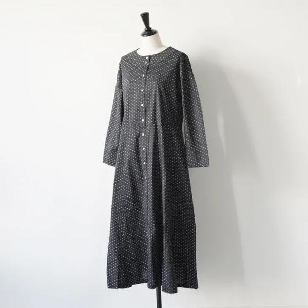 Pont de Chalons (ポンデシャロン) | ヨーク前あきワンピース (ドット) | ドレス 白黒 モノトーン 25AW
