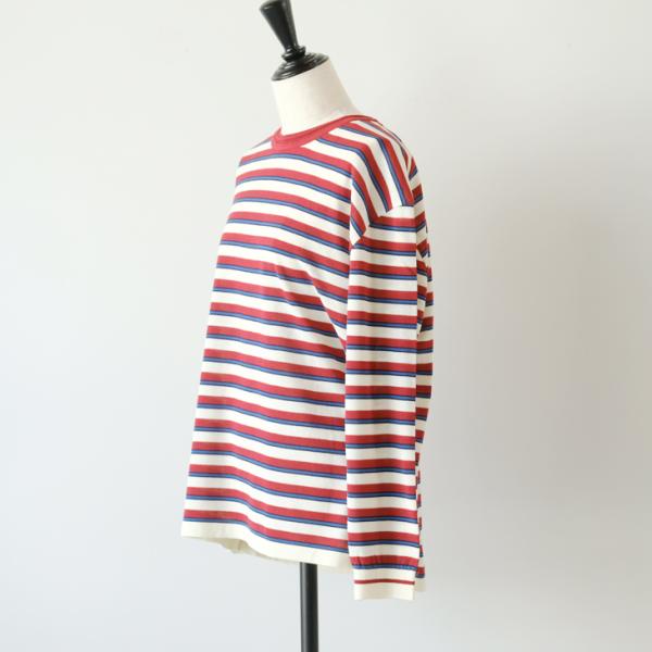 SALE セール】ASEEDONCLOUD | Jiyusou border T-shirt (red) トップス