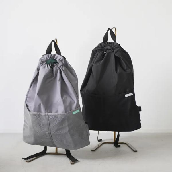 LAURIER (ローリエ) | COOLER SHOPPING BACKPACK (dark gray/black) | エコバッグ リュック パッカブル 保冷 保温