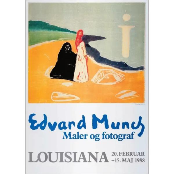 LOUISIANA | EDVARD MUNCH ? TO KVINDER PA STRANDEN (1898) | A1 アートポスター ムンク 北欧 デンマーク ルイジアナ美術館