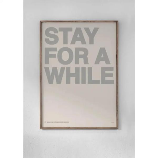 A Love Story | Stay For A While | 50x70cm アートプリント/アートポスター 北欧 スウェーデン アブストラクト