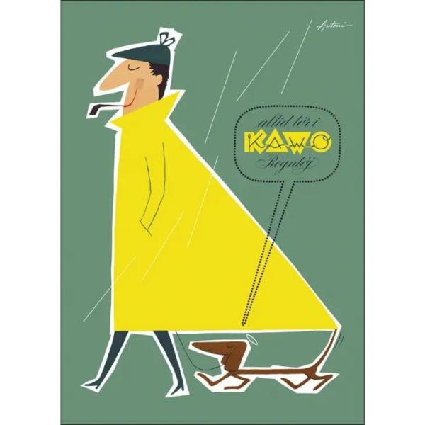 Ib Antoni (1929-1973) | The Man with The Raincoat - Version 2 | 30x40cm アートプリント/アートポスター 北欧 デンマーク