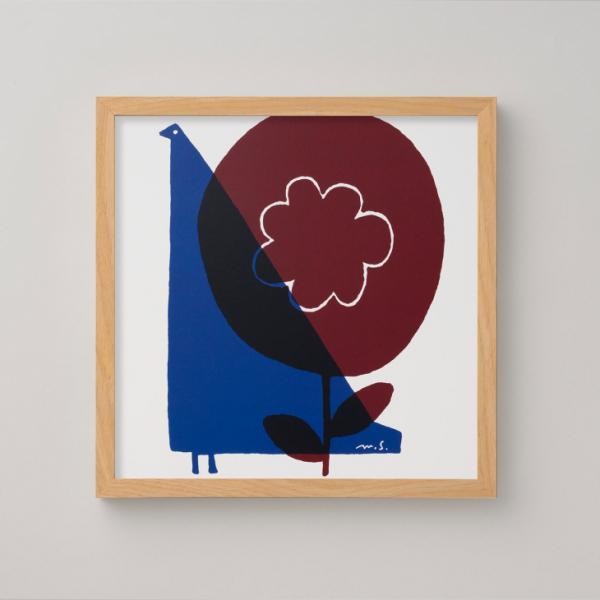 a good view (designed by MASARU SUZUKI) | 30x30cm バラバード ブルー 北欧 アートポスター