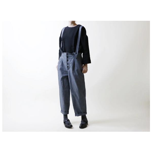 マガリ MAGALI フレンチリネン＆コットン　サスペンダーパンツ MAGALI | フレンチリネン＆コットン・サスペンダー・パンツ