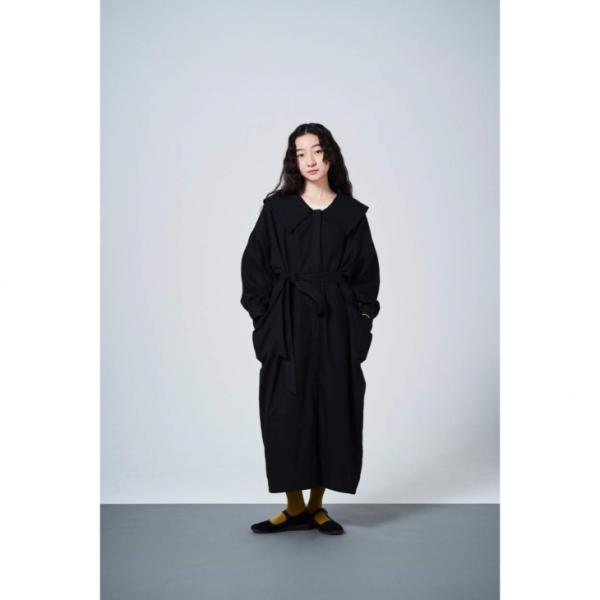 sneeuw (スニュウ) | メガフォンカラーワンピース (black) ワンピース