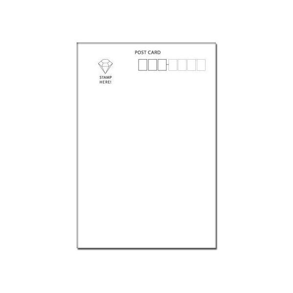 1000枚 入り ポストカード印刷用 宛名面はがき(1面) : ハガキ 1000枚 入り ポストカード印刷用 宛名面はがき(1面) : ハガキ