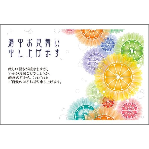 10枚 暑中見舞い ハガキ 夏 挨拶状 葉書 暑中 はがき SS-124