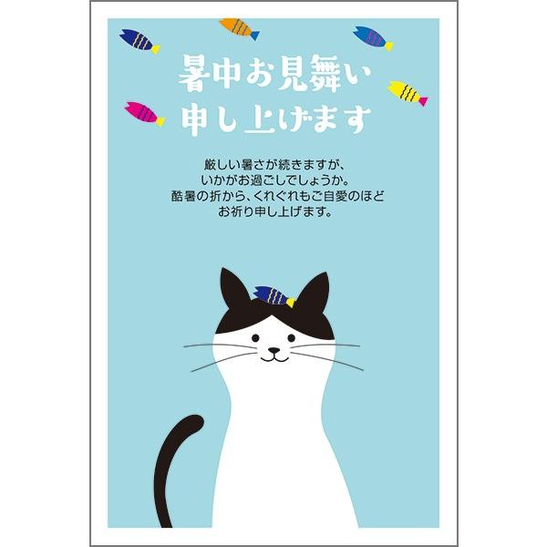 １０枚 暑中見舞い ハガキ 夏 挨拶状 葉書 暑中 はがき Ss 151 猫 ねこ Ss 151 ハガキストア 通販 Yahoo ショッピング