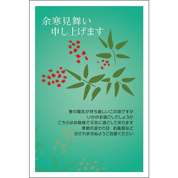 官製10枚 余寒見舞いはがき 余寒見舞い ハガキ 葉書 YS-25 : ハガキ