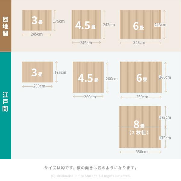 ウッドカーペット 4 5畳 江戸間 260 260cm 抗菌 畳の上 敷くだけ カッターで切れる Uvx900 Auvx900e4 敷物市場 通販 Yahoo ショッピング