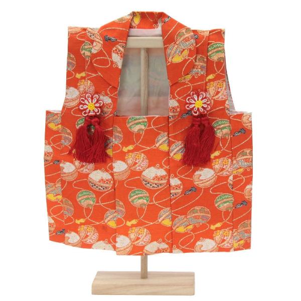 5000円以上お買上で北海道・沖縄・離島を除き国内送料無料(運賃弊社負担）アウトレット品。見本使用、展示品です。アウトレット品 被布着 （被布コート） まり スタンド付き 高さ50cm (22a-ya-2397) インテリア ディスプレイ ...