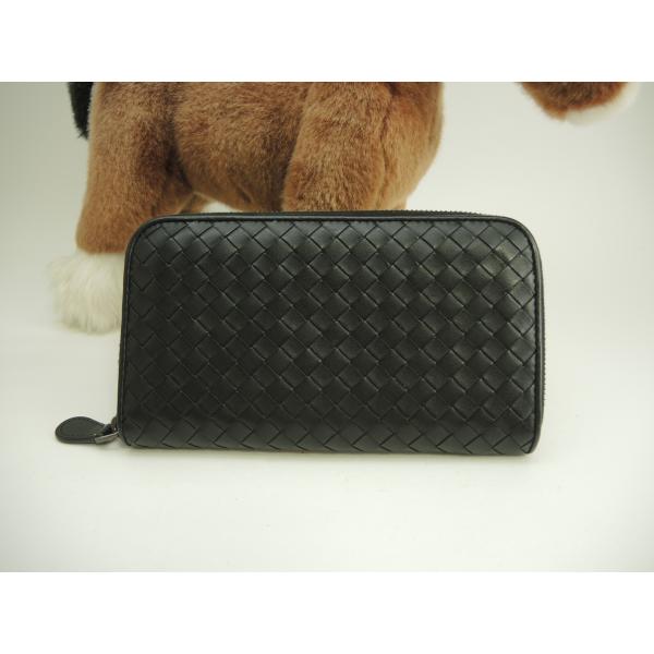 ボッテガヴェネタ 長財布 イントレチャート レザー 黒 正規店購入 BOTTEGA VENETA（ボッテガ・ヴェネタ） 【未使用】ボッテガヴェネタ