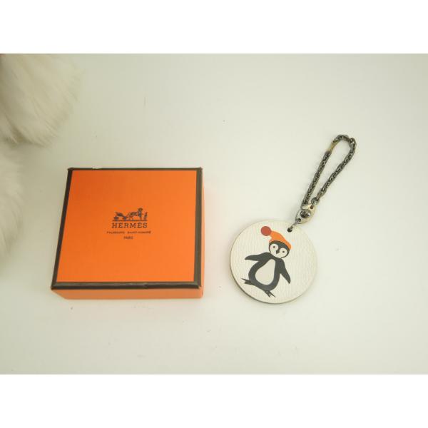 新品未使用　HERMES ペンギン　キーホルダー　アニマルチャーム キーリング HERMES（エルメス） キーリング バッグチャーム ペンギン SV925 レア