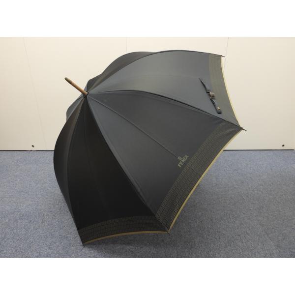 FENDI（フェンディ） 傘 FF 緑 アンブレラ大 雨傘 パラソル 美品@ 9