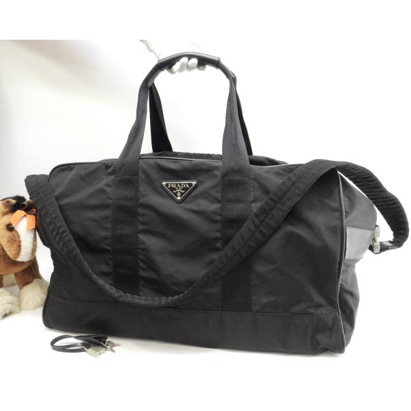 良品✨プラダ ボストンバッグ ハンド トラベルバッグ 旅行 人気 黒 ブラック 良品！✨】PRADA プラダ ボストンバッグ ハンド トラベルバッグ 黒