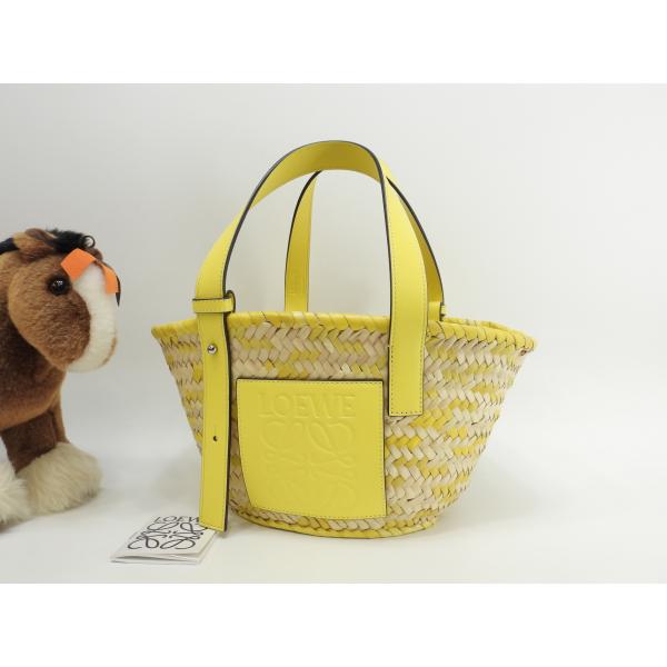 Basket（LOEWE） ロエベ バスケットスモール カゴバッグ ナチュラル黄