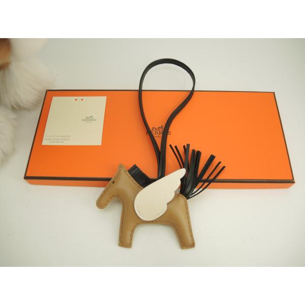 エルメス チャーム ロデオ ペガサス PM セザム 黒 ナタ HERMES（エルメス） ロデオPMペガサス アニューミロ セサミ黒ナタ