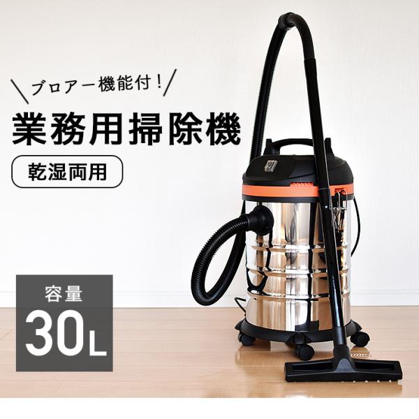 業務用 掃除機 希少 乾湿両用 集塵機 ブロアー機能付 業務用掃除機 30l Hg30 バキュームクリーナー 吸引 水