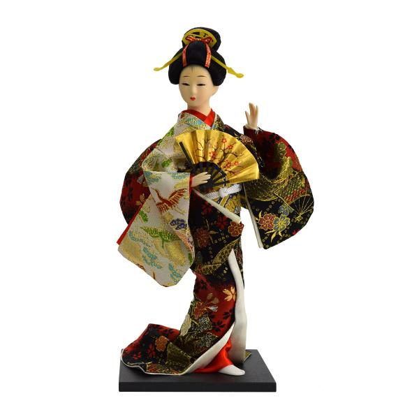 日本人形12インチ 扇子 A 303-063