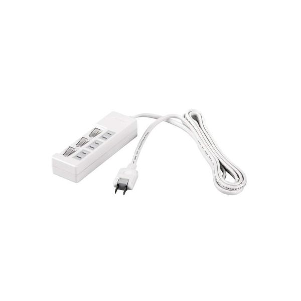 他サイト： バッファロー BUFFALO 2ピン電源タップ 3個口 個別スイッチ 1m ホワイト BSTAPSW2310WHの商品画像
