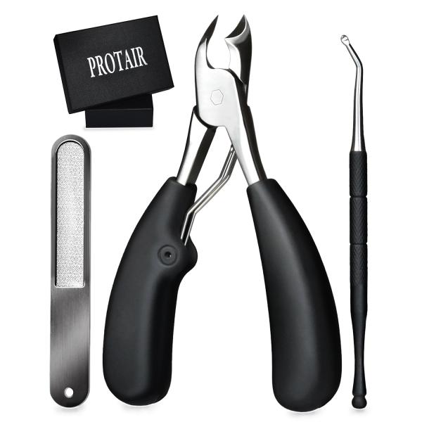 他サイト： PROTAIR 爪切り ニッパー 巻き爪 硬い爪 ゾンデ/爪やすり付き ステンレス鋼 シルバーの商品画像