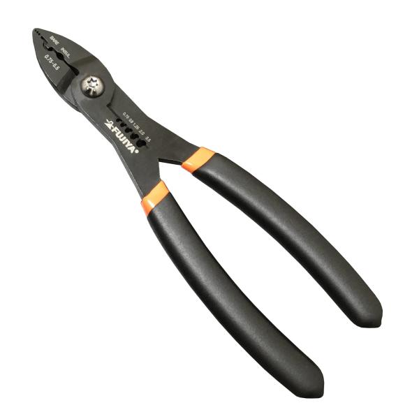 他サイト： フジ矢(Fujiya) 電工ペンチミニ (裸・絶縁端子用) FA202の商品画像